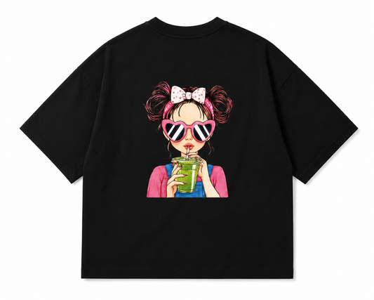 Fashion Girl | Unisex Oversized 240 GSM French Terry T-Shirt