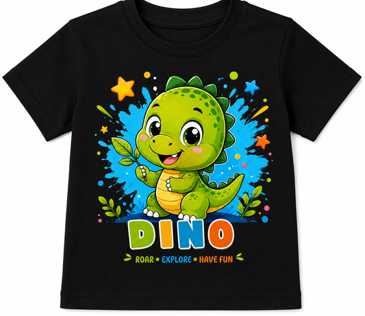 Baby Dino | Kids 180 GSM Premium Cotton T-Shirt