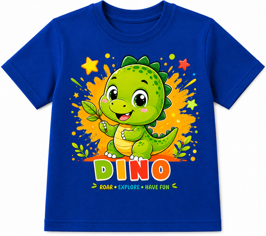 Baby Dino | Kids 180 GSM Premium Cotton T-Shirt