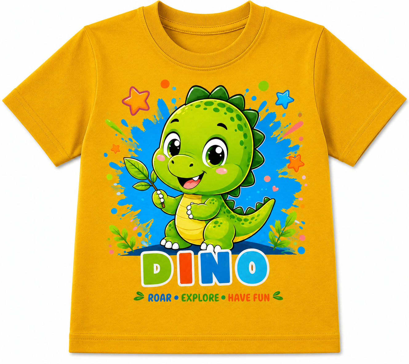 Baby Dino | Kids 180 GSM Premium Cotton T-Shirt