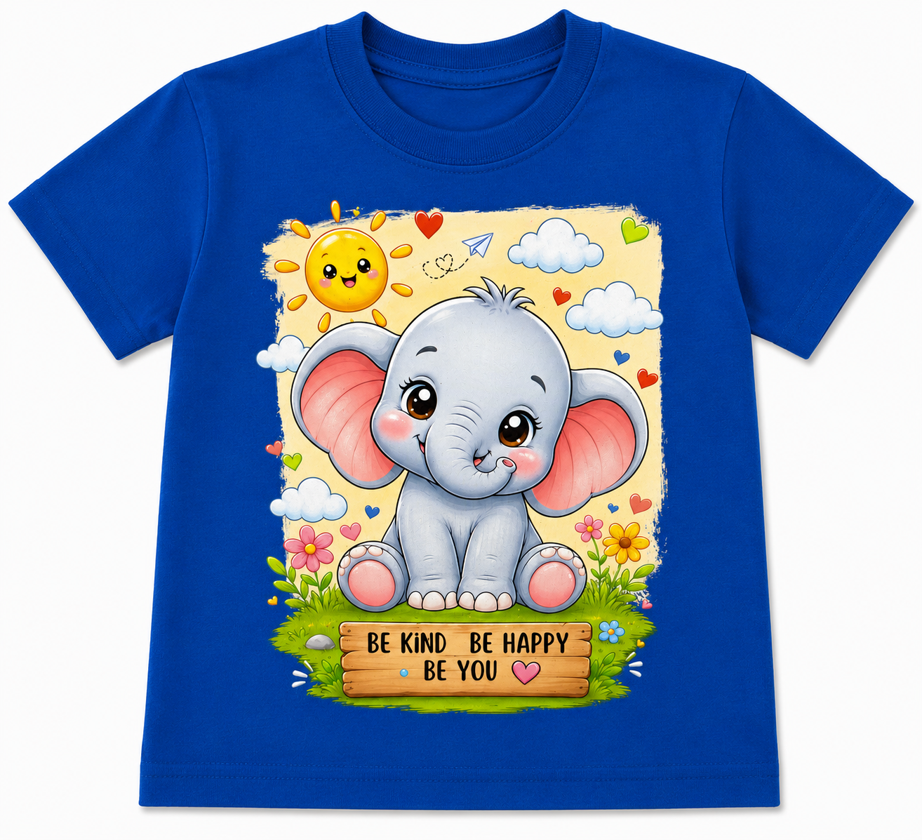 Baby Elephant | Kids 180 GSM Premium Cotton T-Shirt