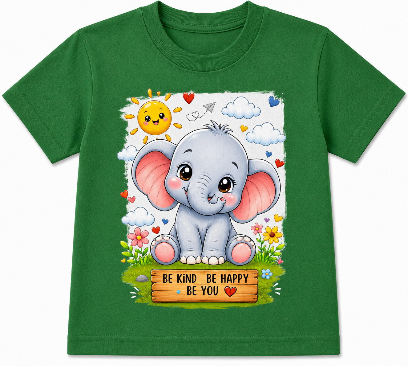 Baby Elephant | Kids 180 GSM Premium Cotton T-Shirt