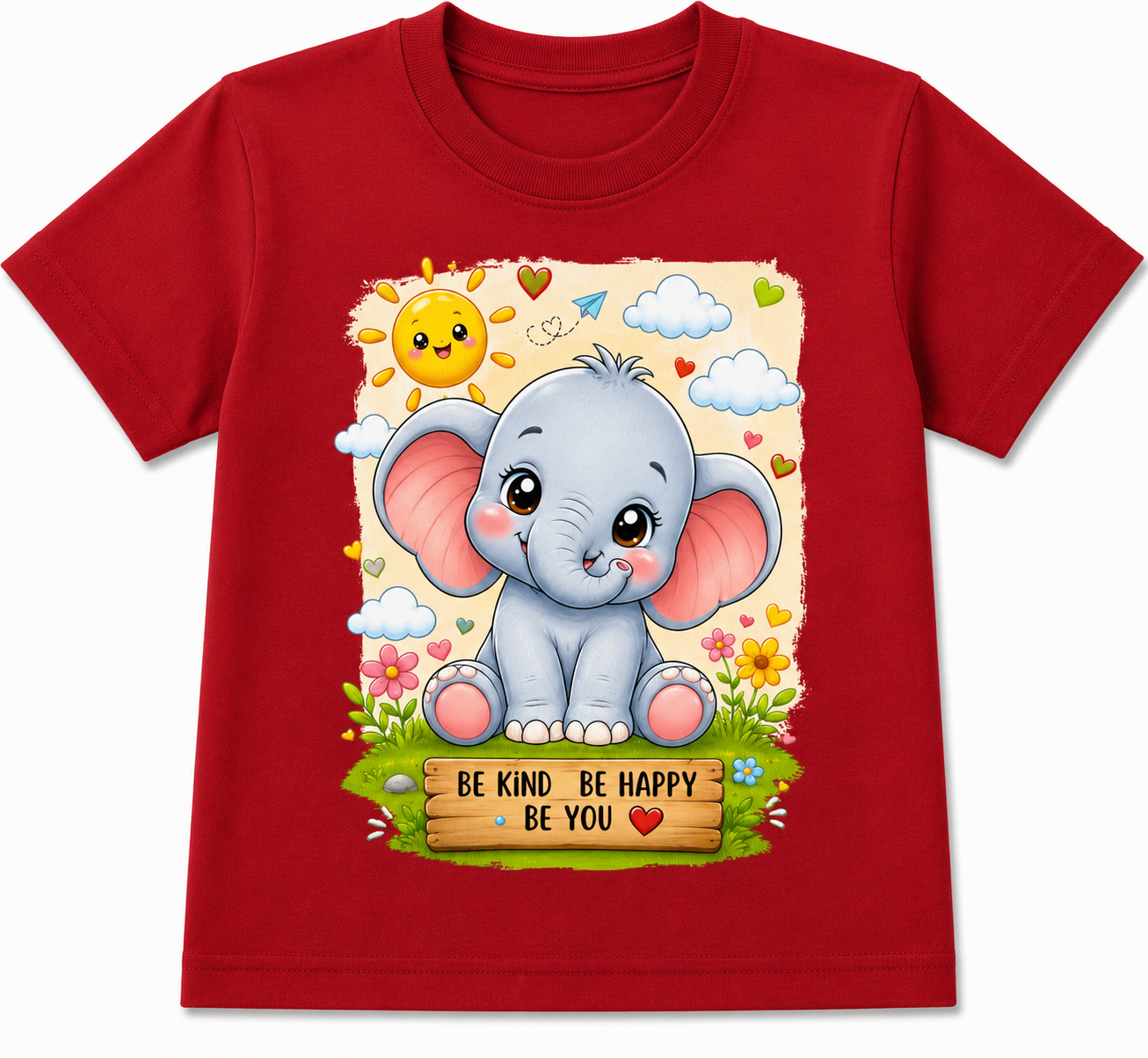 Baby Elephant | Kids 180 GSM Premium Cotton T-Shirt