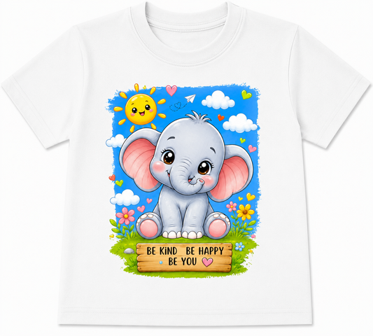 Baby Elephant | Kids 180 GSM Premium Cotton T-Shirt