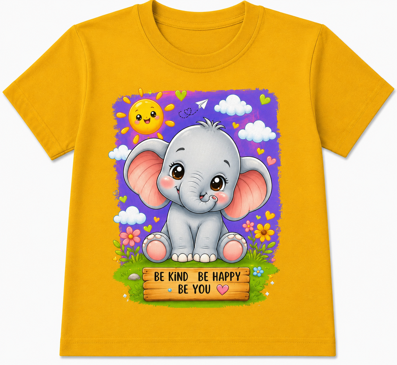 Baby Elephant | Kids 180 GSM Premium Cotton T-Shirt