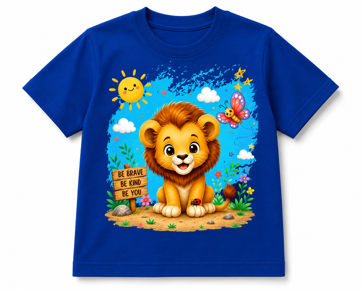 Baby Lion | Kids 180 GSM Premium Cotton T-Shirt