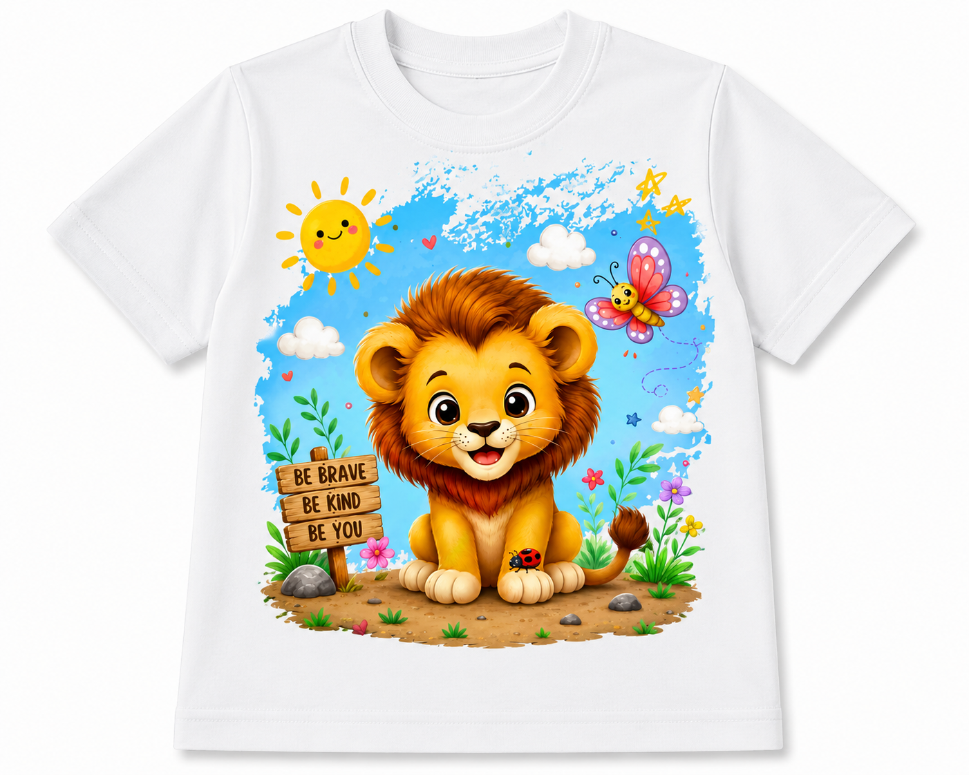 Baby Lion | Kids 180 GSM Premium Cotton T-Shirt