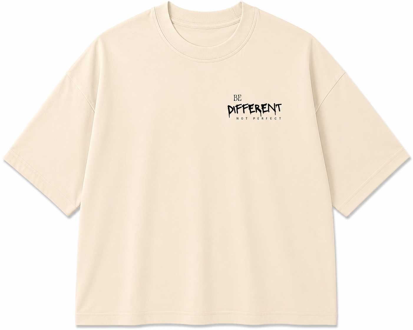 Be Different | Unisex Oversized 240 GSM French Terry T-Shirt