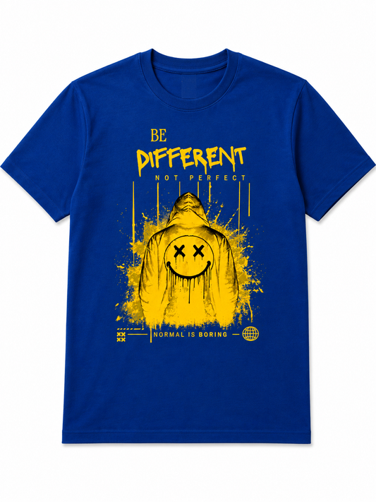 Be Different | Men's Premium 180-GSM Regular Fit Cotton T-Shirt