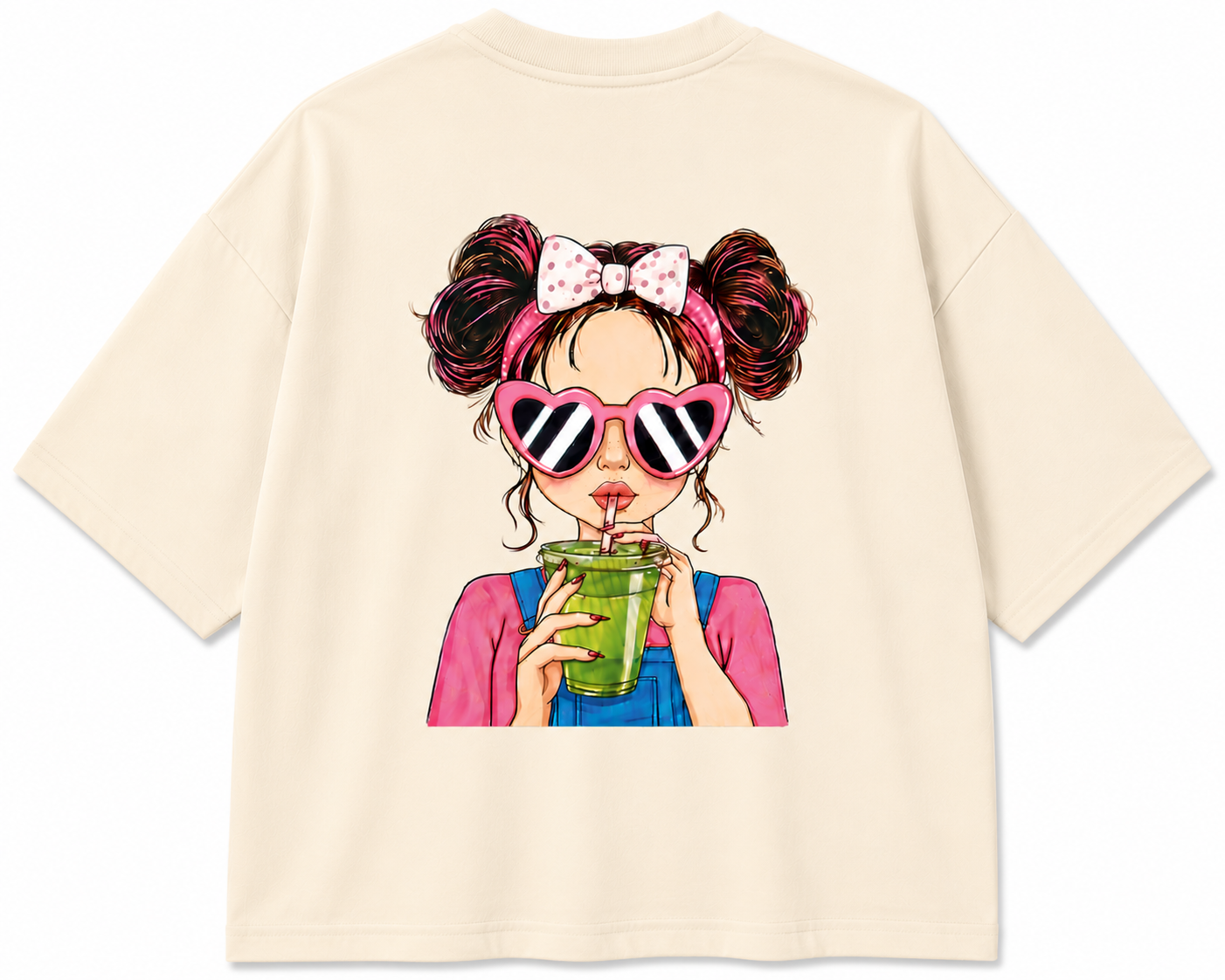 Fashion Girl | Unisex Oversized 240 GSM French Terry T-Shirt