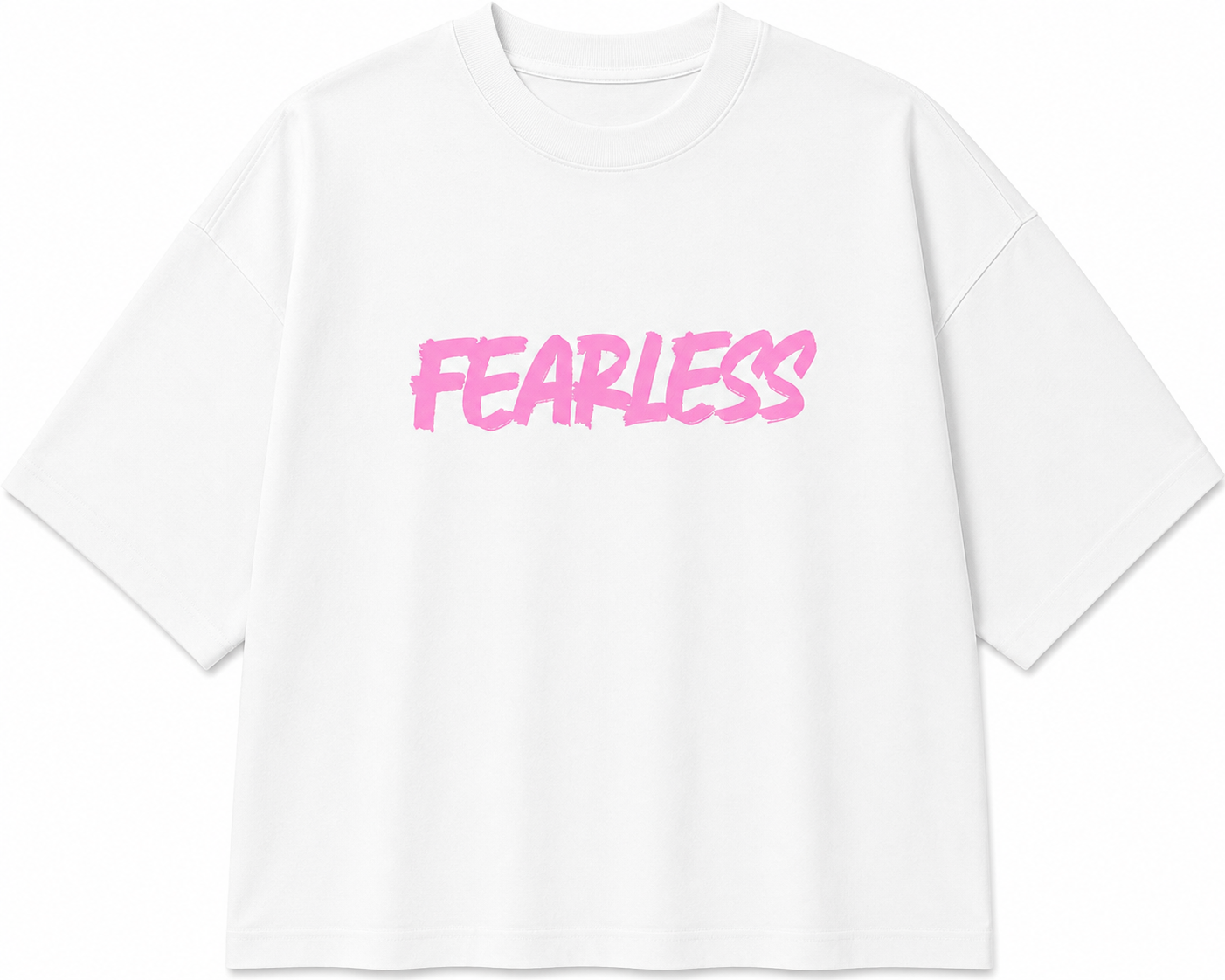 Fearless Girl | Unisex Oversized 240 GSM French Terry T-Shirt