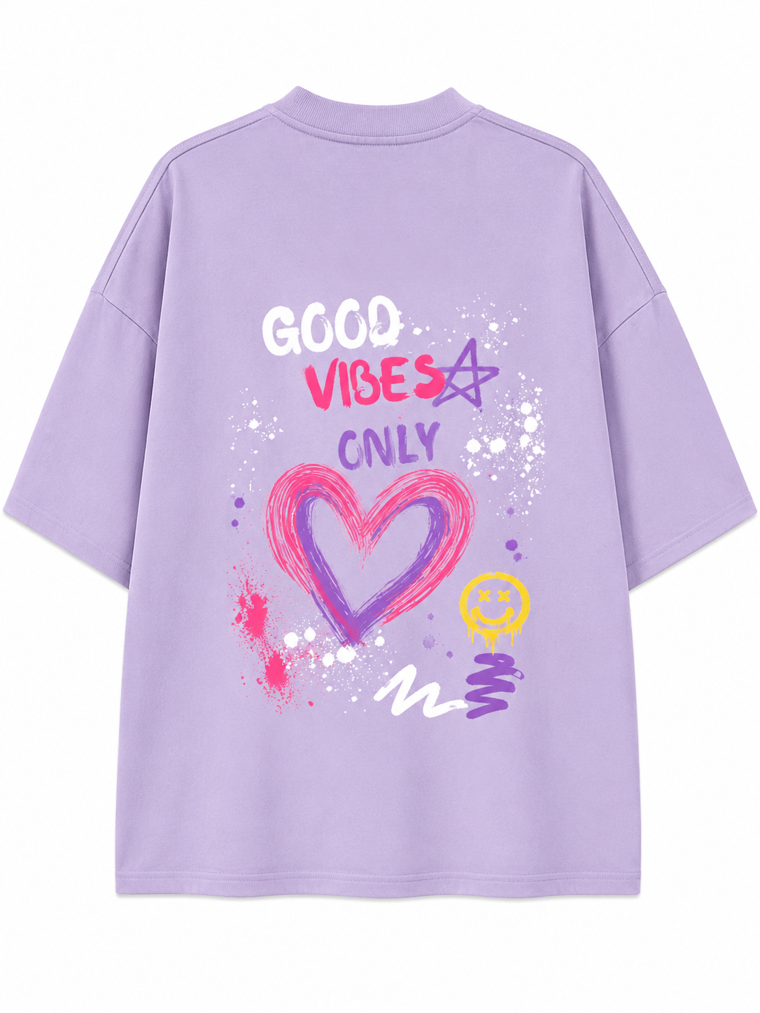 Good Vibes Only | Unisex Oversized 240 GSM French Terry T-Shirt