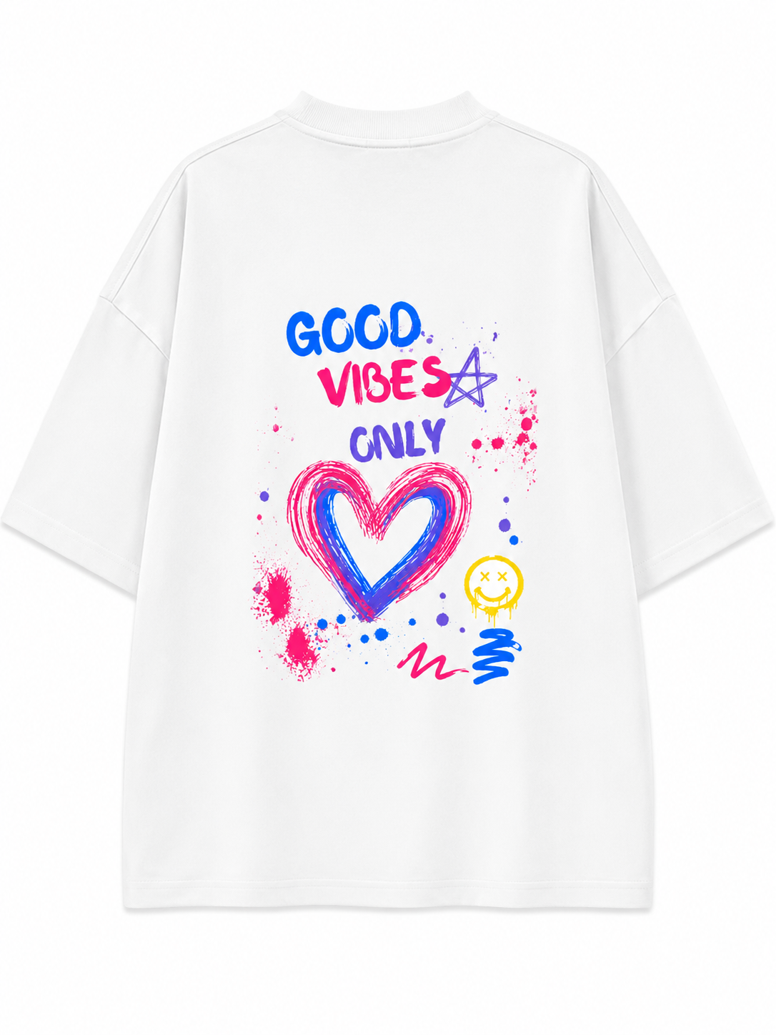 Good Vibes Only | Unisex Oversized 240 GSM French Terry T-Shirt