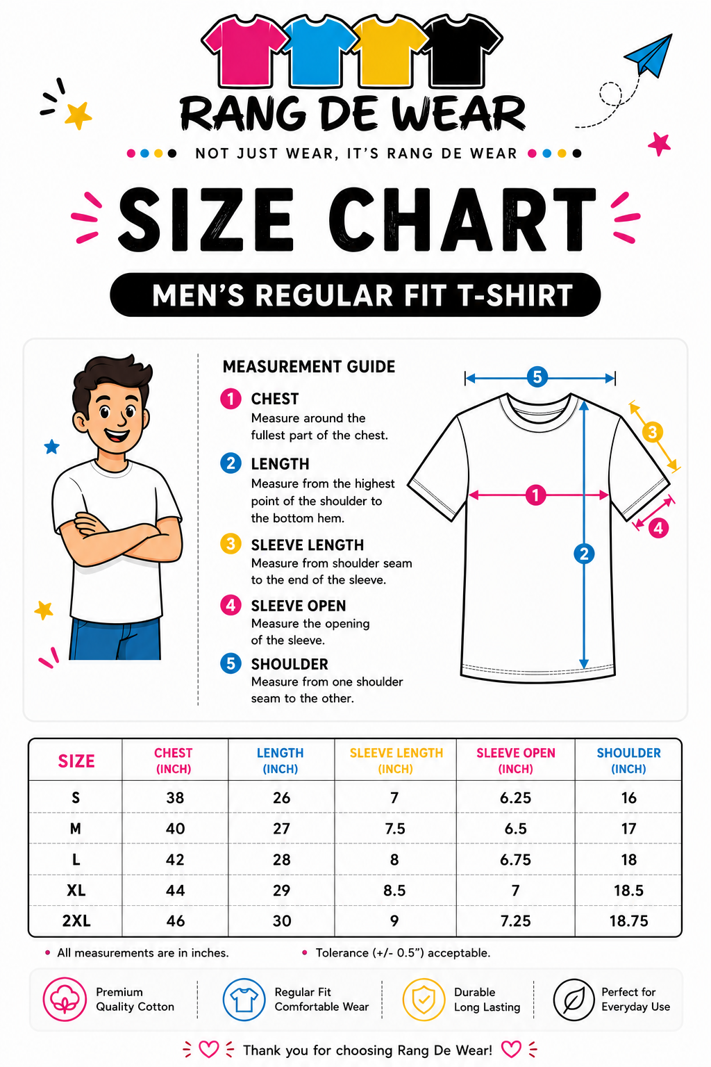 Kal Se Pakka | Men's Premium 180-GSM Regular Fit Cotton T-Shirt