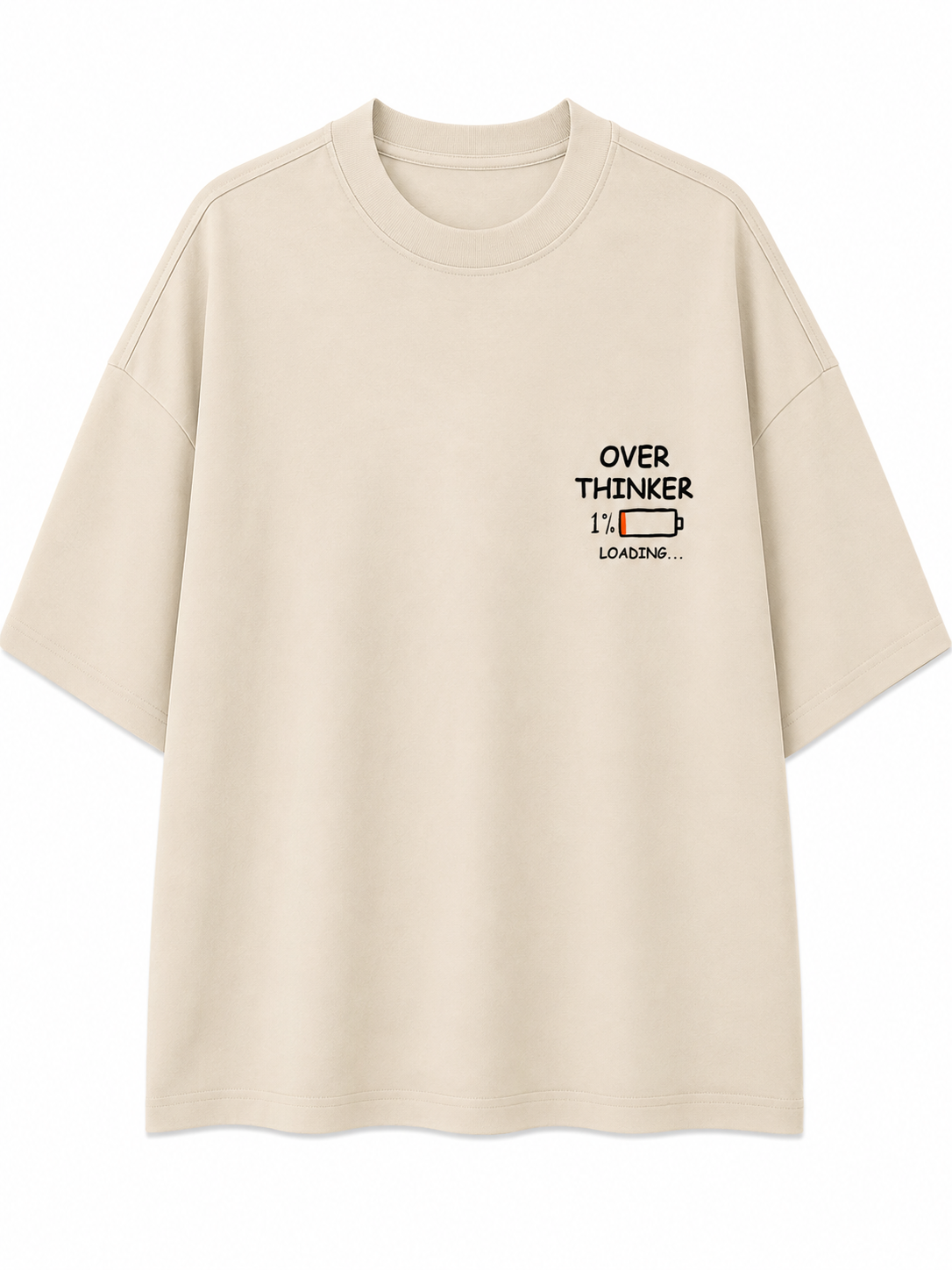 Professionally Overthinking | Unisex Oversized 240 GSM French Terry T-Shirt