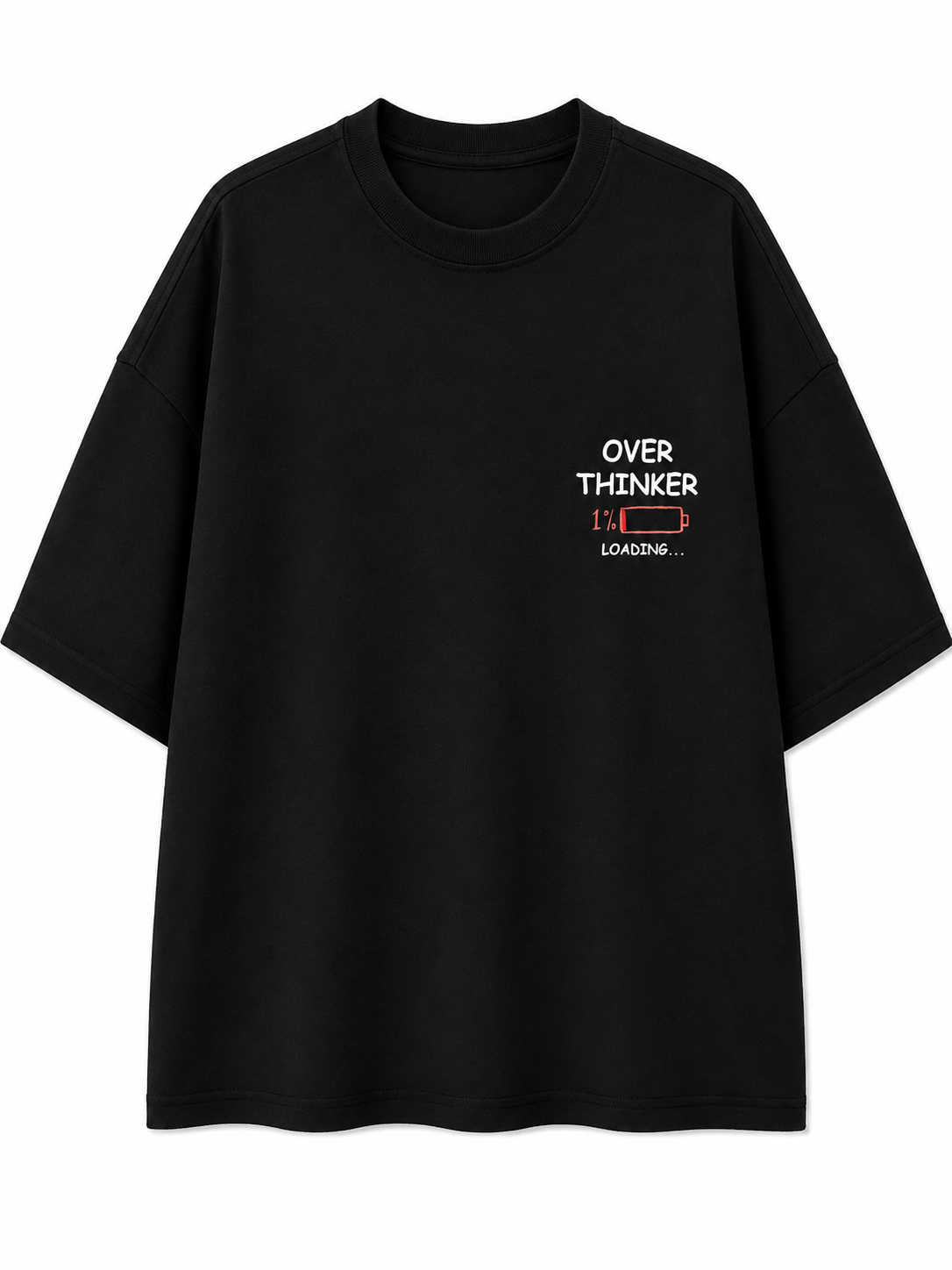 Professionally Overthinking | Unisex Oversized 240 GSM French Terry T-Shirt