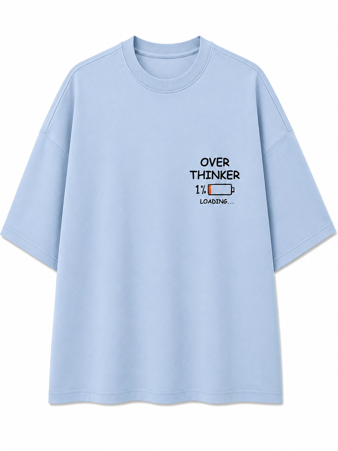 Professionally Overthinking | Unisex Oversized 240 GSM French Terry T-Shirt