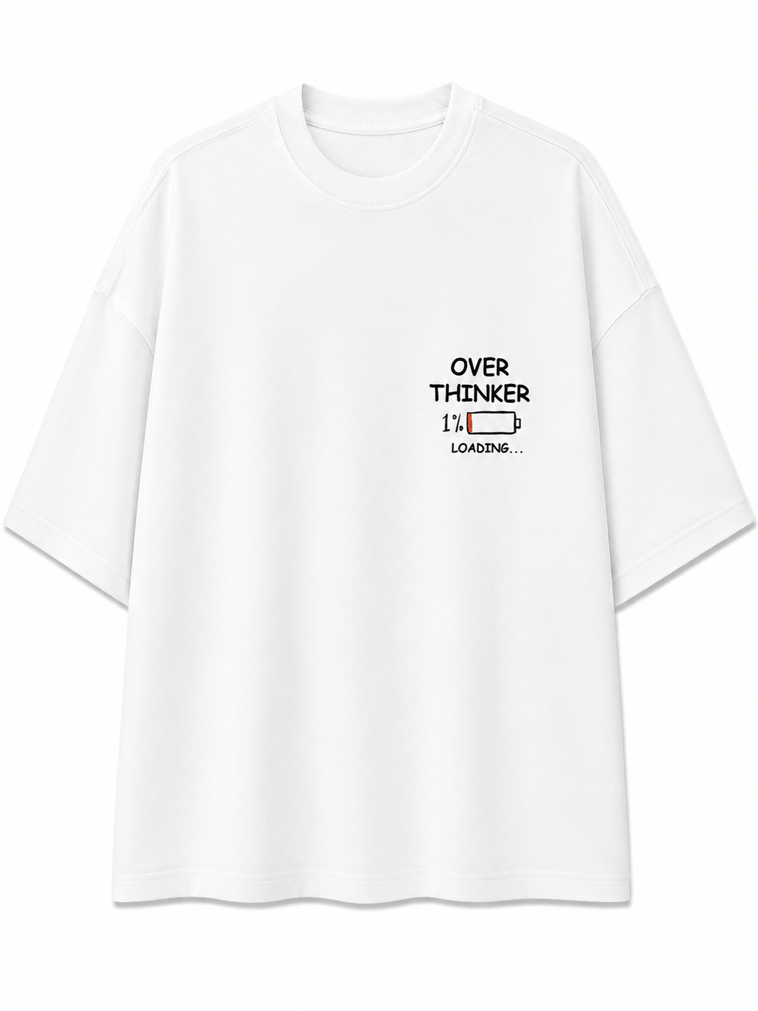 Professionally Overthinking | Unisex Oversized 240 GSM French Terry T-Shirt