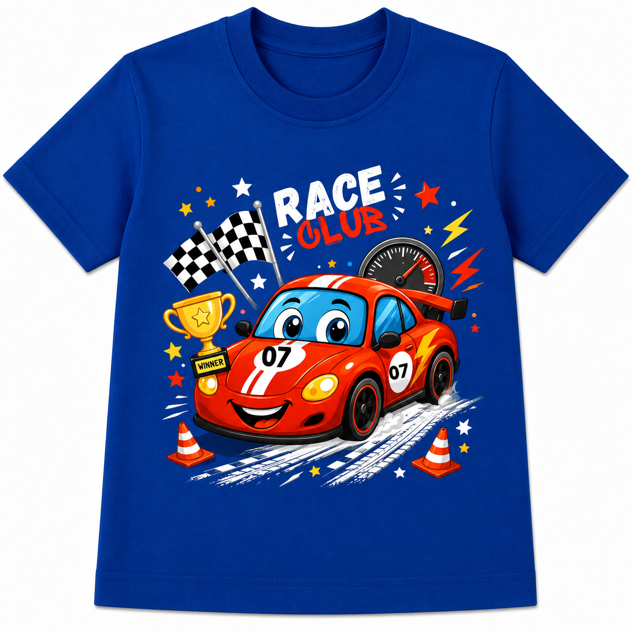 Racing Car | Kids 180 GSM Premium Cotton T-Shirt
