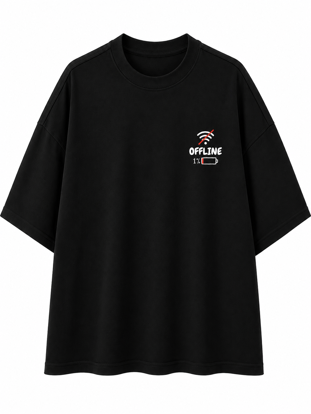 Social Battery | Unisex Oversized 240 GSM French Terry T-Shirt