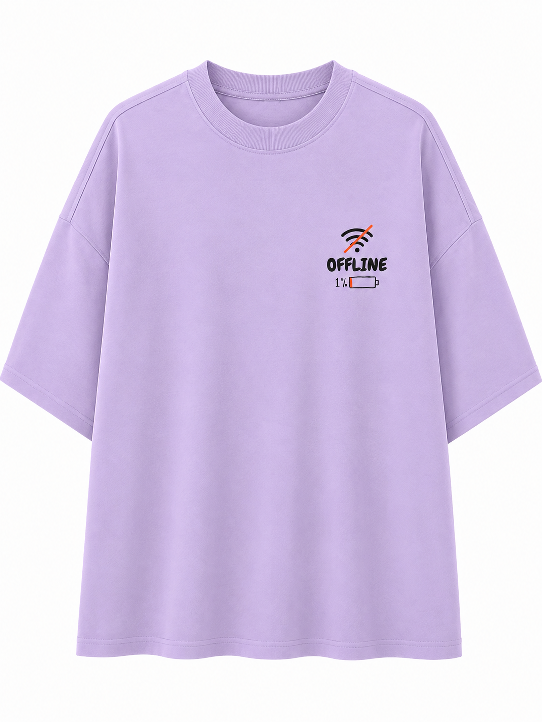 Social Battery | Unisex Oversized 240 GSM French Terry T-Shirt