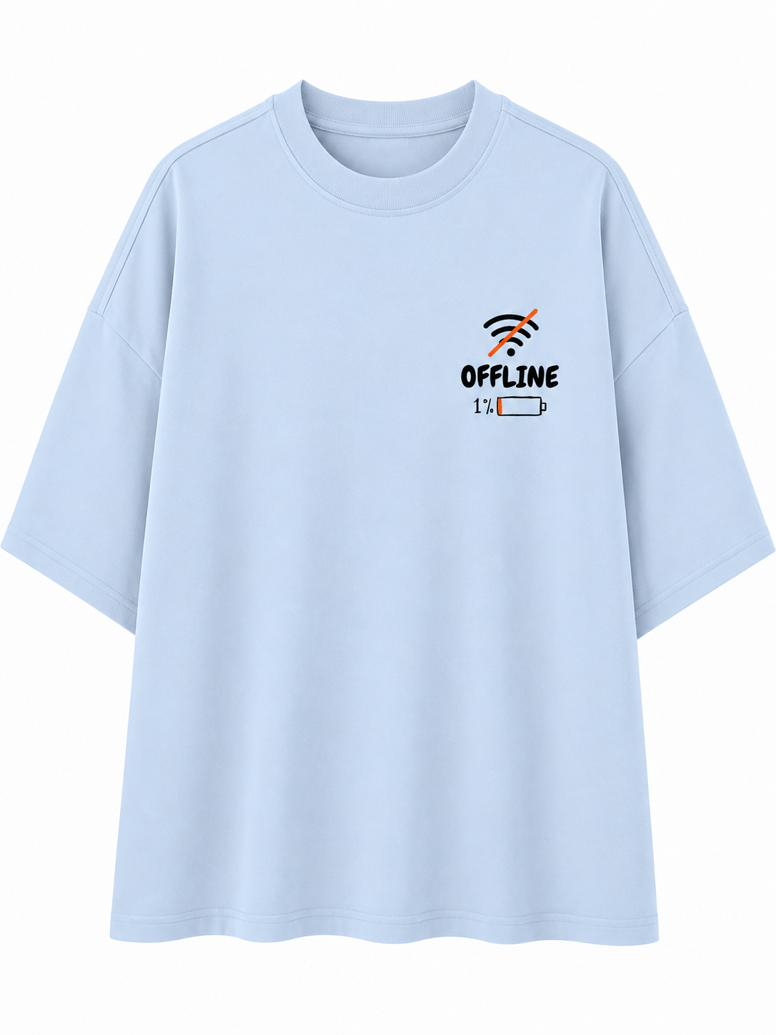 Social Battery | Unisex Oversized 240 GSM French Terry T-Shirt