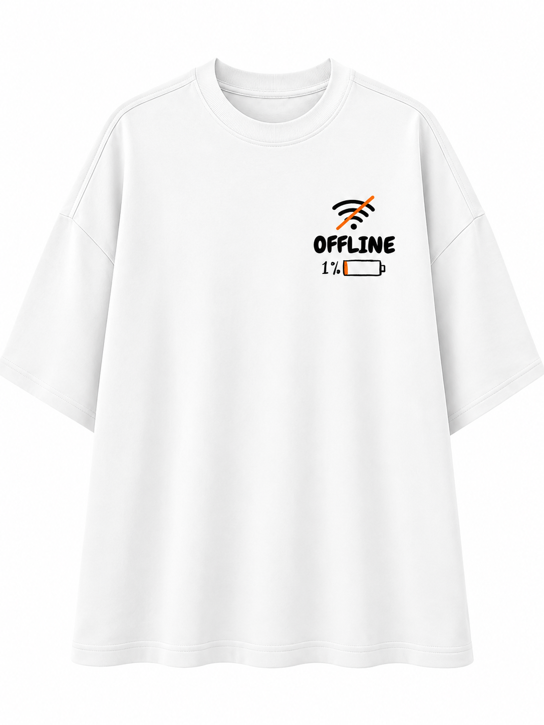 Social Battery | Unisex Oversized 240 GSM French Terry T-Shirt
