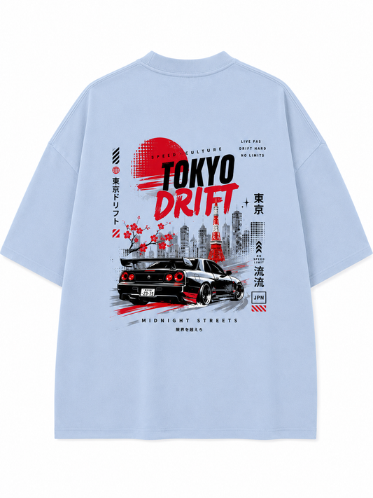 Tokyo Drift | Unisex Oversized 240 GSM French Terry T-Shirt