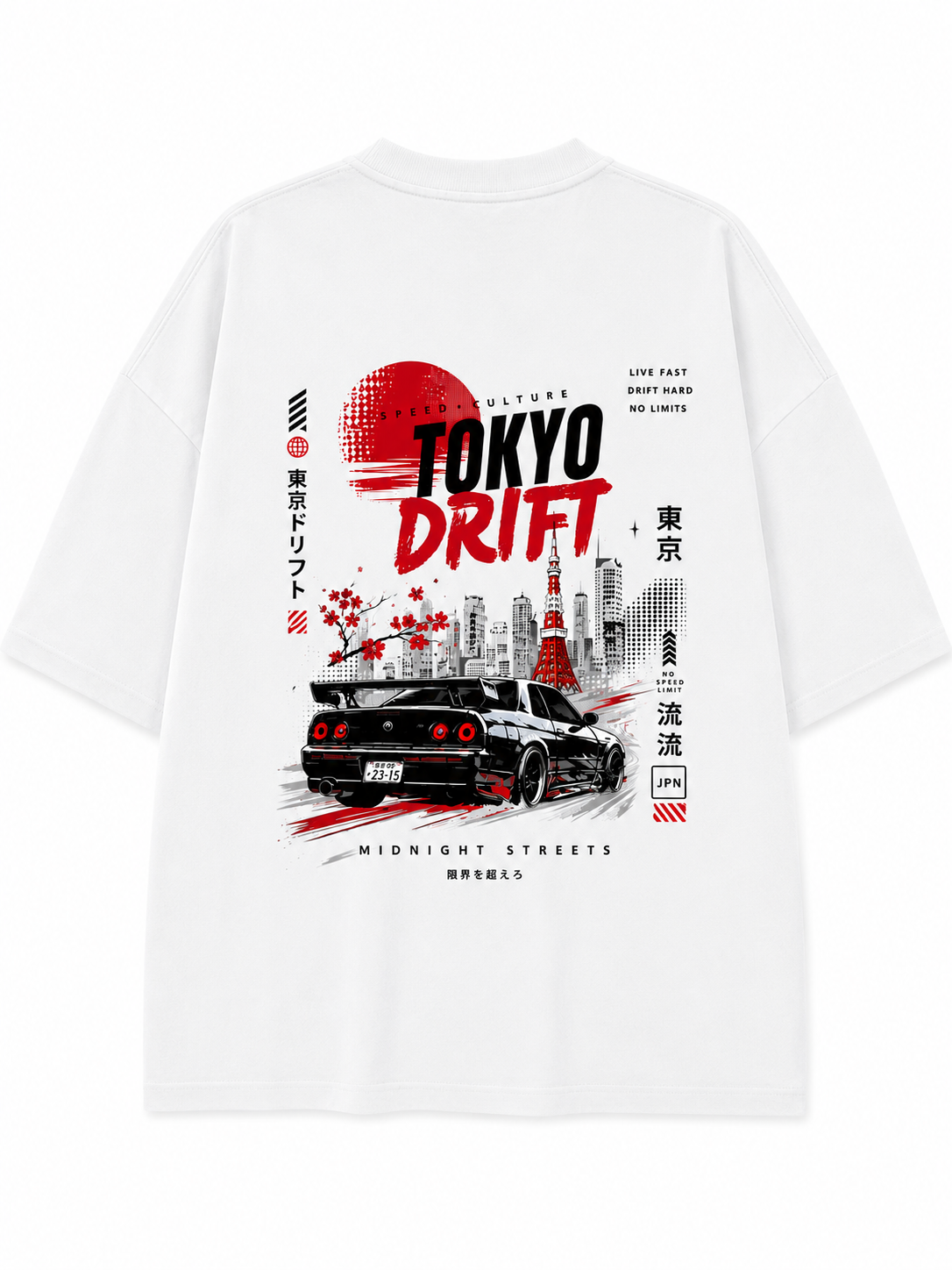 Tokyo Drift | Unisex Oversized 240 GSM French Terry T-Shirt